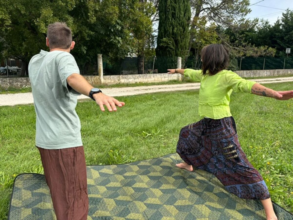 hatha yoga dans la vallée du jabron